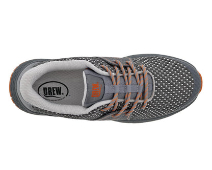 Drew Blondie Women's Athletic Shoes - Grey Mesh Combo - Sole View