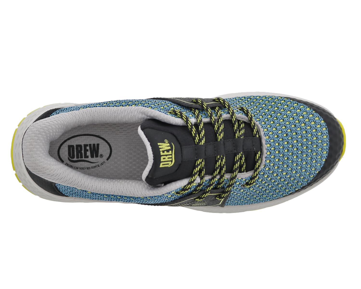Drew Blondie Women's Athletic Shoes - Teal Mesh Combo - Sole View