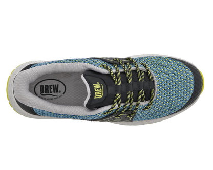 Drew Blondie Women's Athletic Shoes - Teal Mesh Combo - Sole View