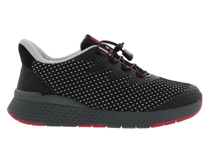 Drew Bravo Women's Comfort Sneakers - Black Mesh Combo - Outside View