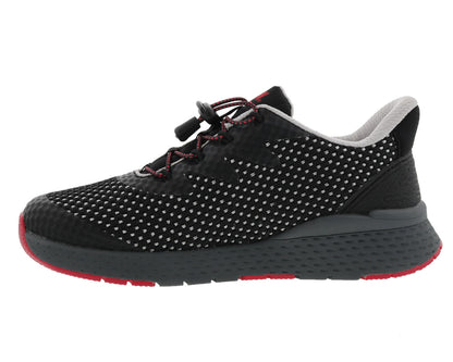 Drew Bravo Women's Comfort Sneakers - Black Mesh Combo - Inside View