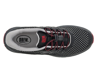 Drew Bravo Women's Comfort Sneakers - Black Mesh Combo - Sole View