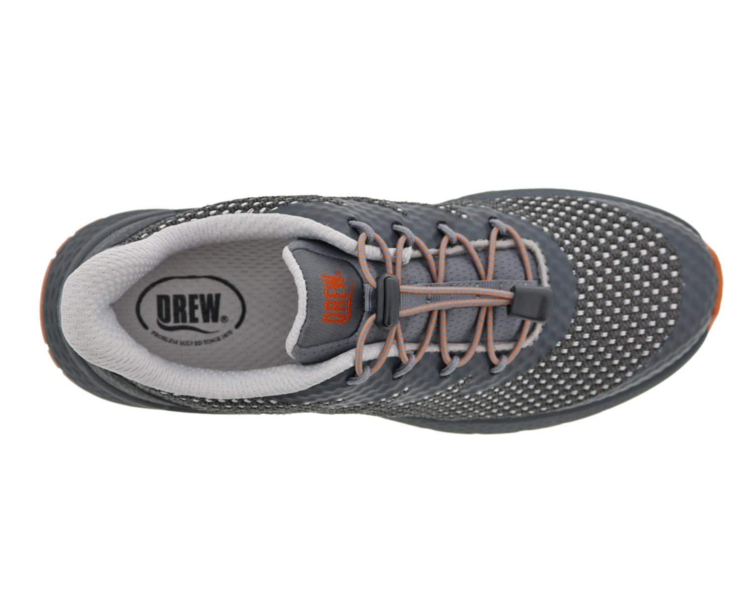Drew Bravo Women's Comfort Sneakers - Grey Mesh Combo - Sole View