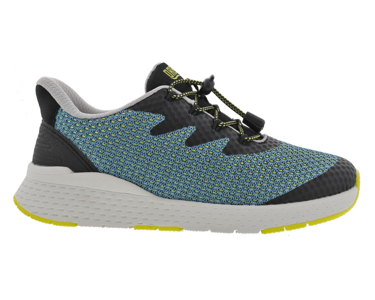 Drew Bravo Women's Comfort Sneakers - Teal Mesh Combo - Outside View