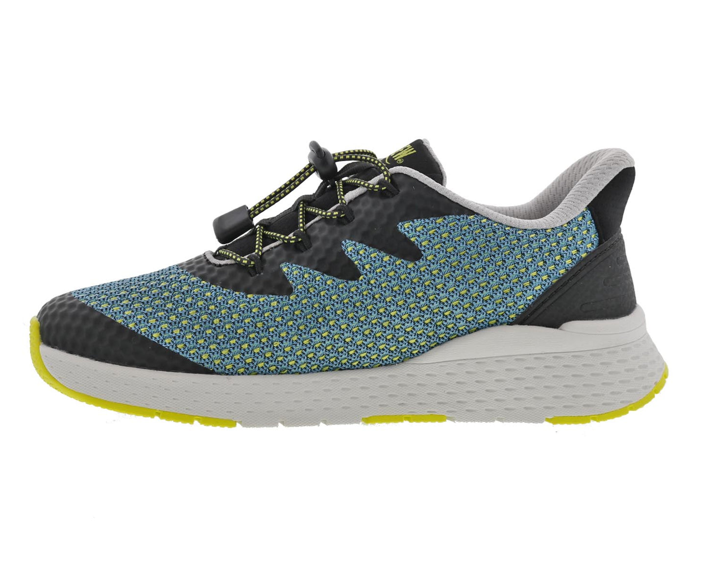 Drew Bravo Women's Comfort Sneakers - Teal Mesh Combo - Inside View