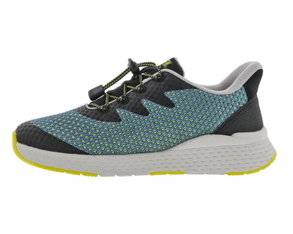 Drew Bravo Women's Comfort Sneakers - Teal Mesh Combo - Inside View