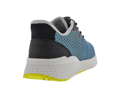 Drew Bravo Women's Comfort Sneakers - Teal Mesh Combo - Back View