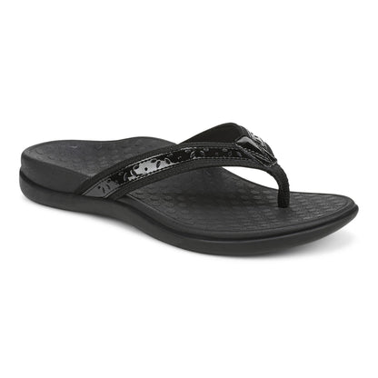 Vionic Casandra Women's Orthotic Sandal - Tide - Black/Black Angle Profile