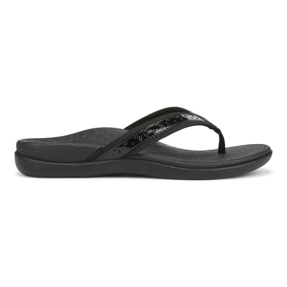 Vionic Casandra Women's Orthotic Sandal - Tide - Black/Black Side