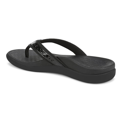 Vionic Casandra Women's Orthotic Sandal - Tide - Black/Black Angle