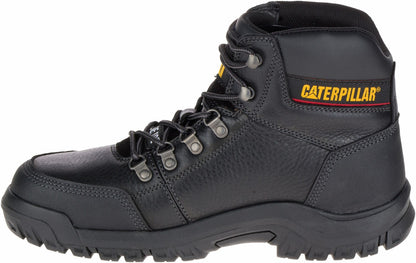 Caterpillar Outline Steel Toe - Black - Men's CAT Work Boots - 80