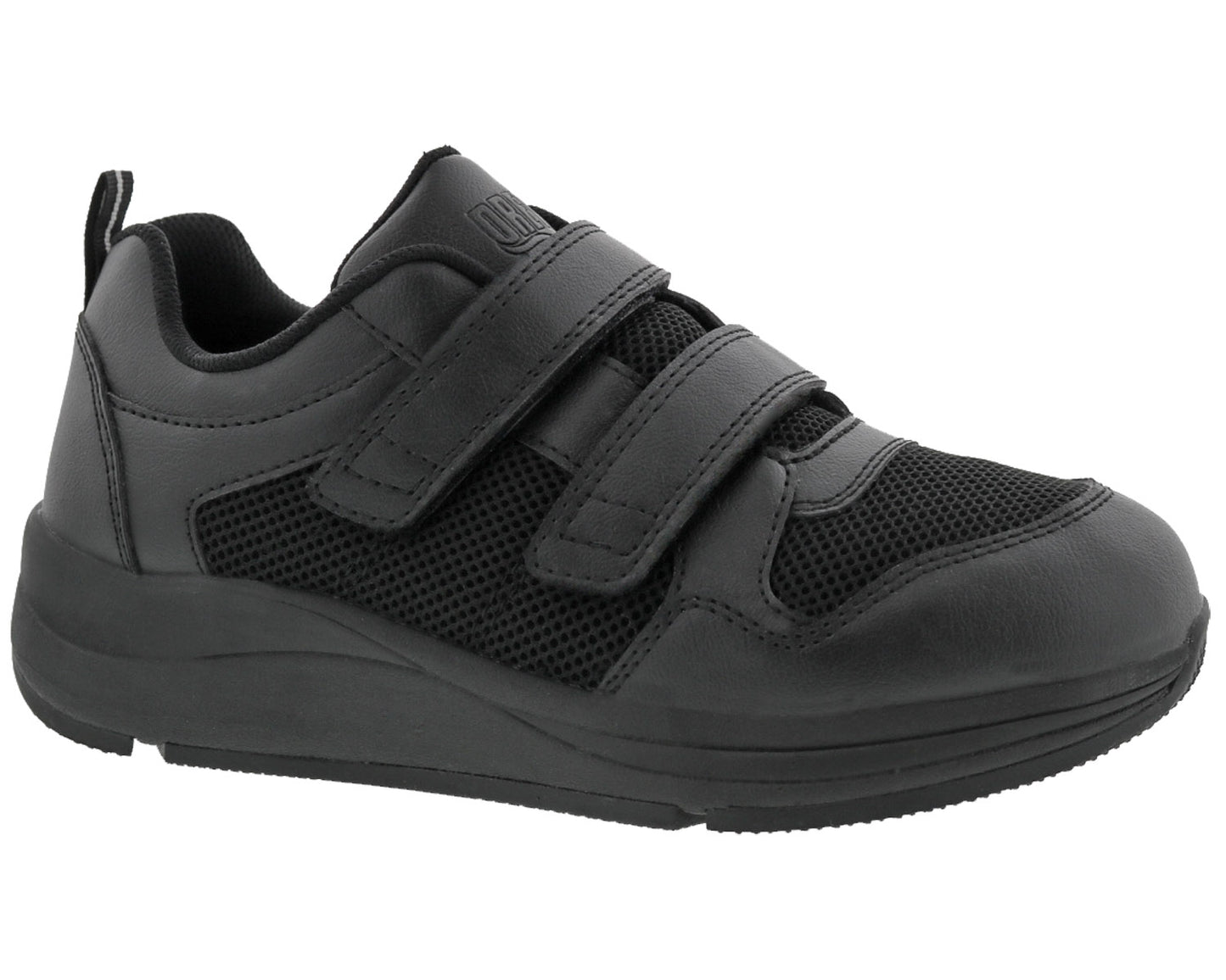 Drew Contessa Women's Double Hook and Loop Sneaker - Black Combo - View 2