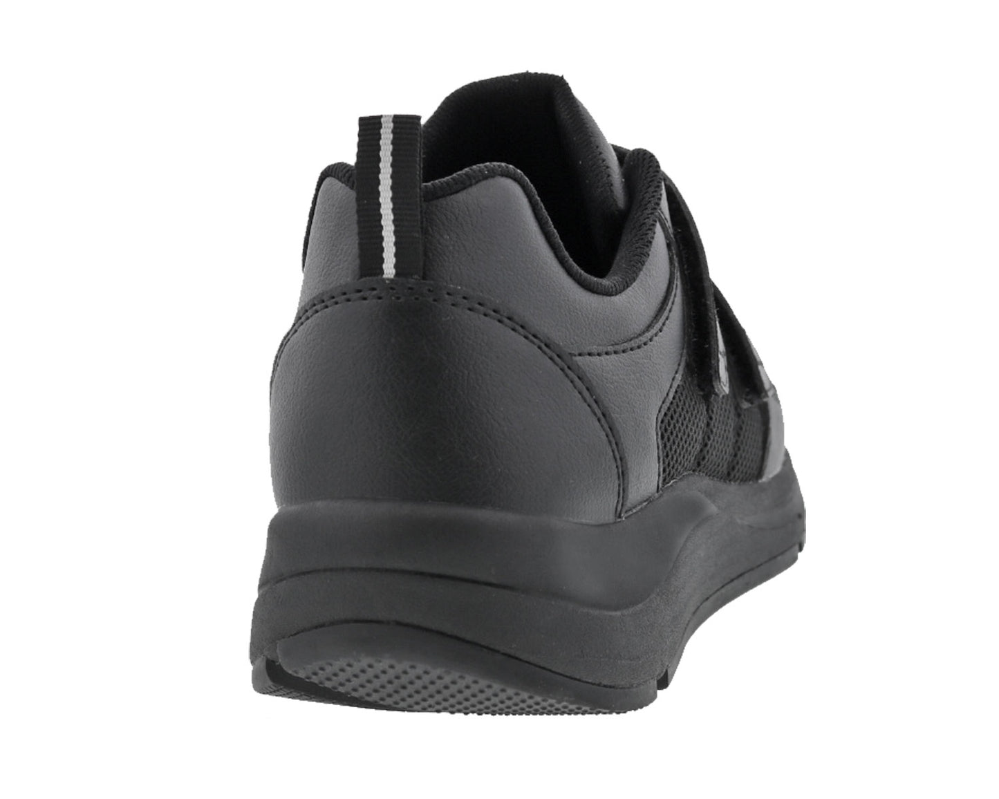 Drew Contessa Women's Double Hook and Loop Sneaker - Black Combo - Back View