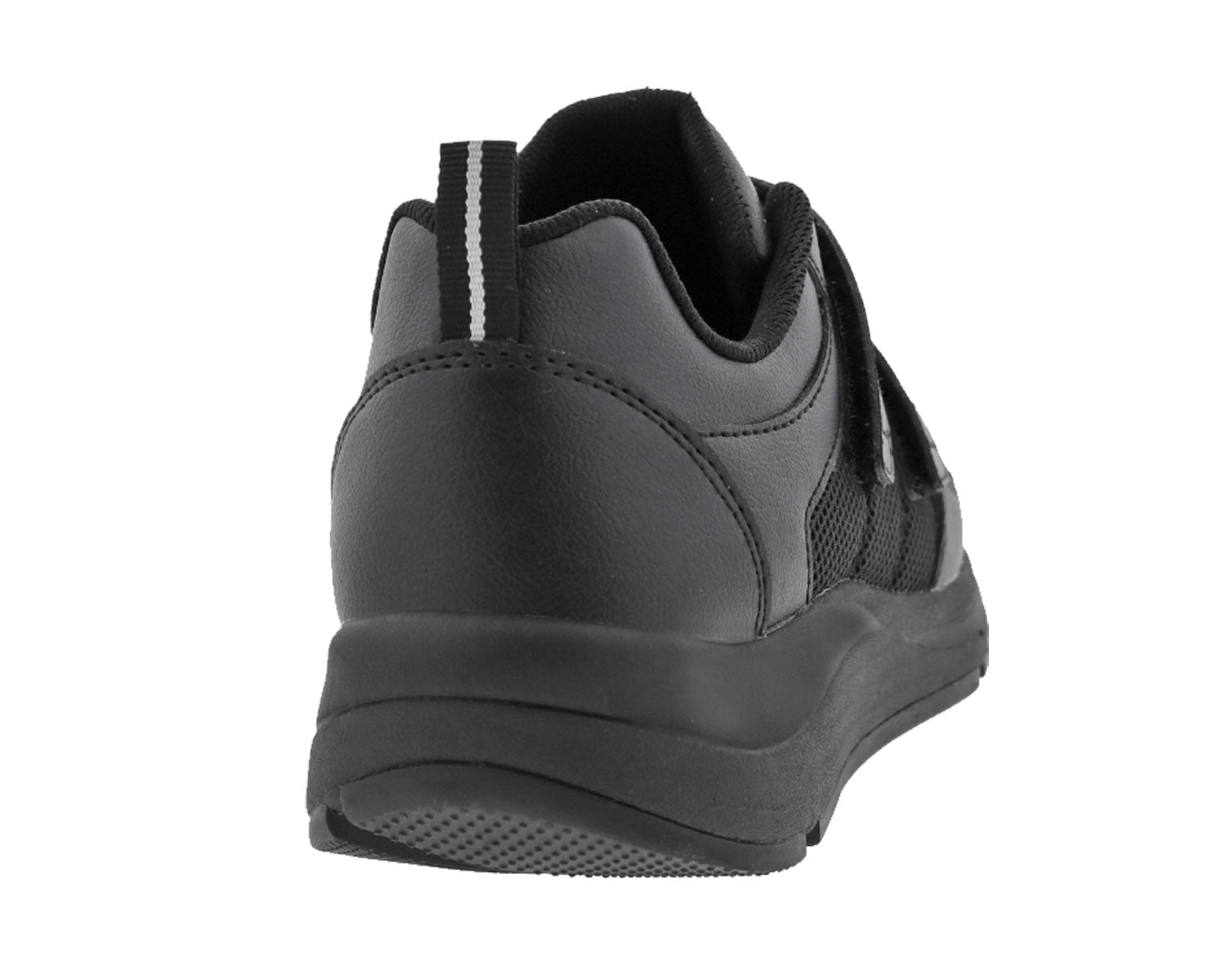 Drew Contessa Women's Double Hook and Loop Sneaker - Black Combo - Back View