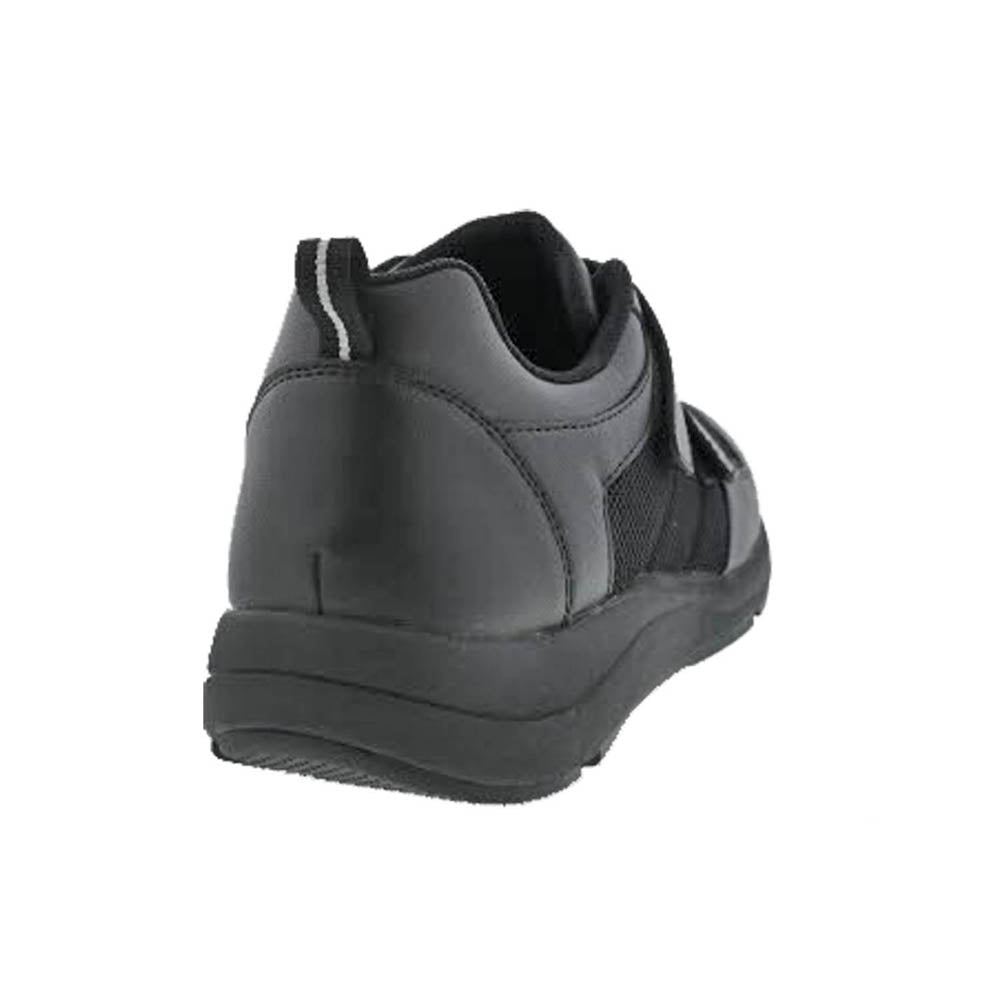 Drew Contest Mens Hook and Loop Slip Resistant Athletic Shoe -  Black Combo