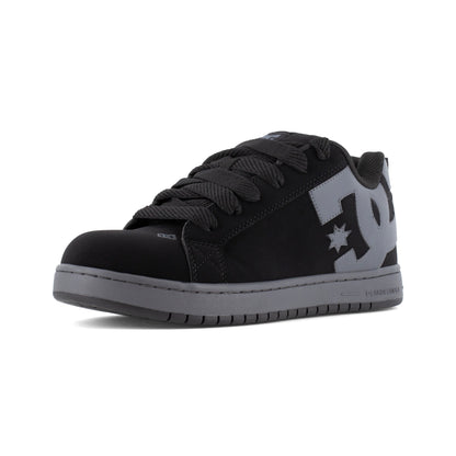 DC Work Crew Court Graffik Work Men's Composite Toe - Men's Work Shoe - Black/Grey - Black/Grey - Angle other shoe