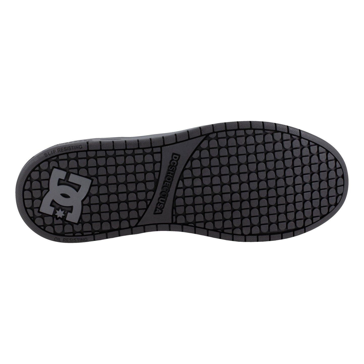 DC Work Crew Court Graffik Work Men's Composite Toe - Men's Work Shoe - Black/Grey - Black/Grey - bottom view