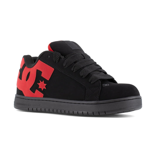 DC Work Crew Court Graffik Work Men's Composite Toe Work Shoe - Black/Red - Black/Red - angle main