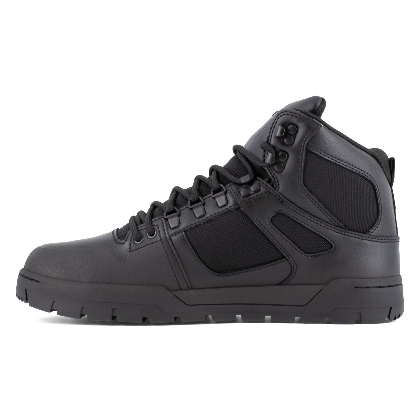 Men's Waterproof Composite Toe Work High-Top with Metatarsal Guard - DC Work Crew Pure Work - Black - side view 2
