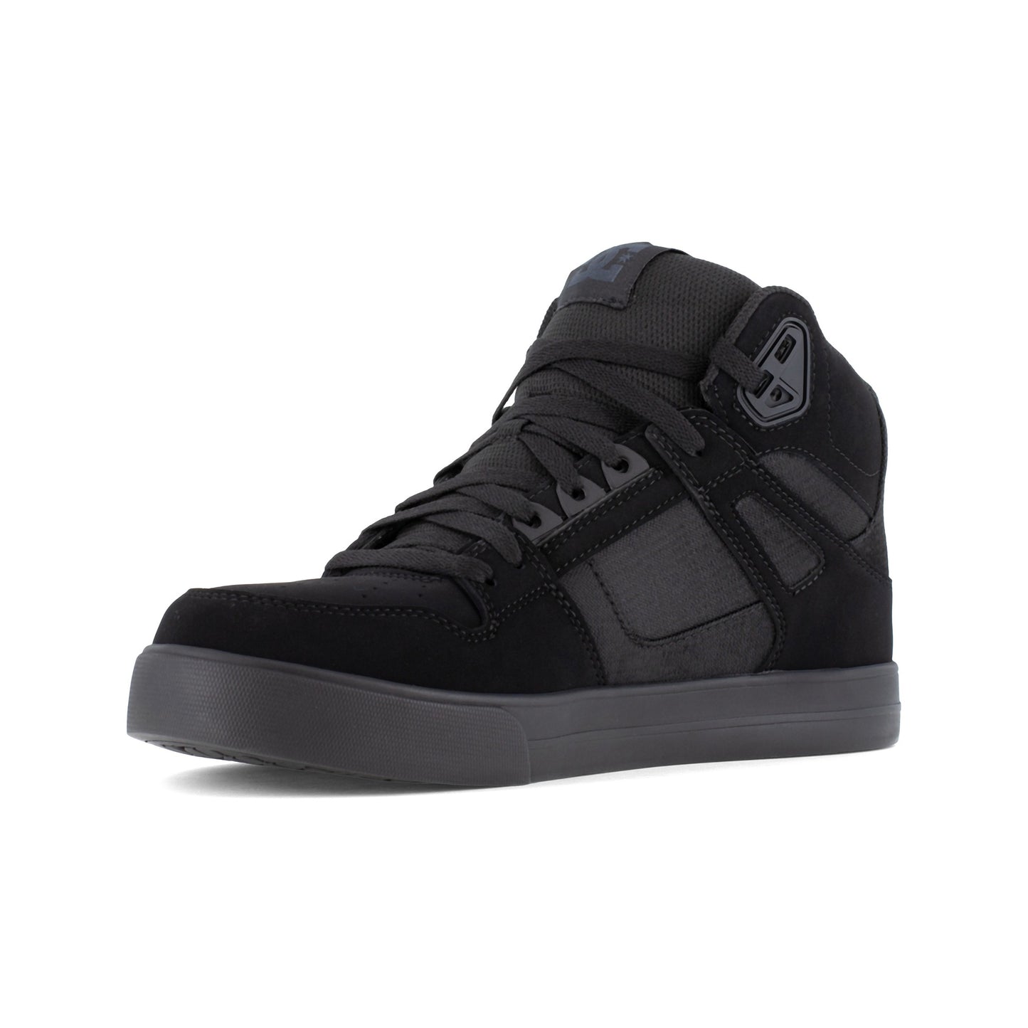 DC Work Crew Pure Work Men's Composite Toe Work High-Top - Black/Dark Gray - Black/Dark Gray - angle2