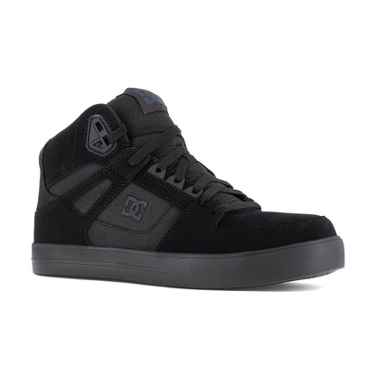 DC Work Crew Pure Work Men's Composite Toe Work High-Top - Black/Dark Gray - Black/Dark Gray - angle main