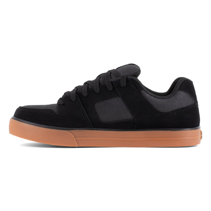 DC Work Crew Pure Work Men's Composite Toe Work Shoe - Black/Gum - Black/Gum - side view 2