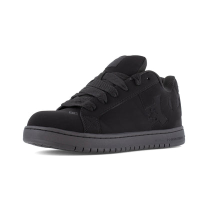 DC Work Crew Court Graffik Work Men's Composite Toe - Men's Work Shoe - Black - Black - Angle other shoe