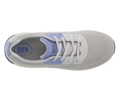 Drew Terrain Women's Lace-Up Shoe - Grey/Purple Mesh Combo