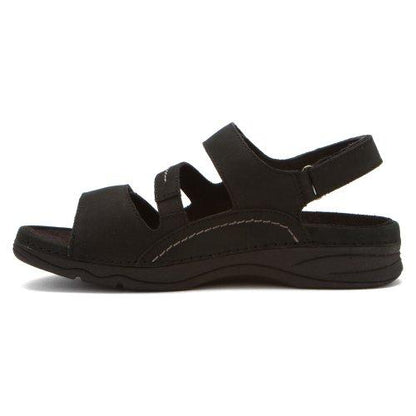 Drew Alexa - Women's Orthopedic Sandals - Black Nubuck