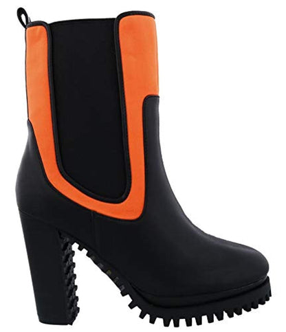 Penny Loves Kenny Fargo - Women's - Black and Orange - Outer Side