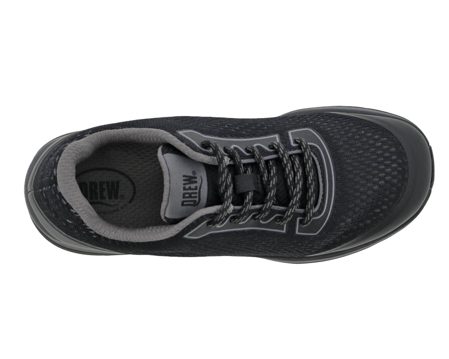 Drew Dash Women's Sneakers - Black Mesh Combo - Top View