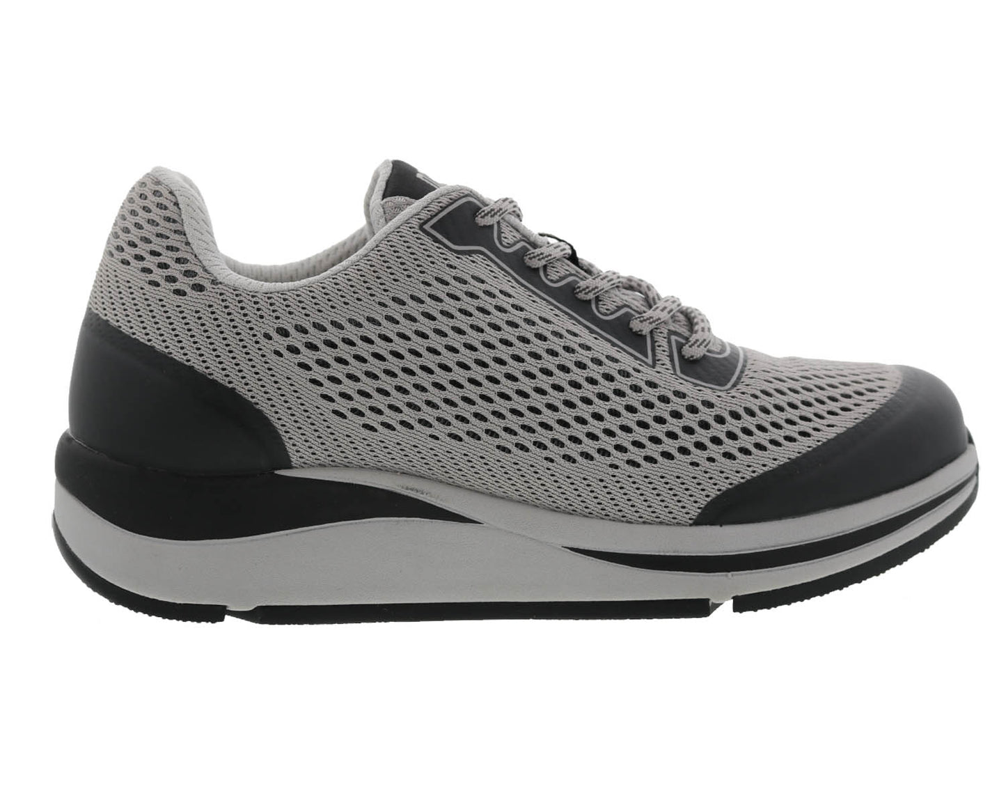 Drew Dash Women's Sneakers - Grey/Black Mesh Combo - Outside View