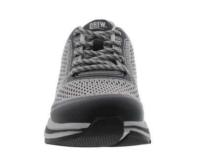 Drew Dash Women's Sneakers - Grey/Black Mesh Combo - Front View