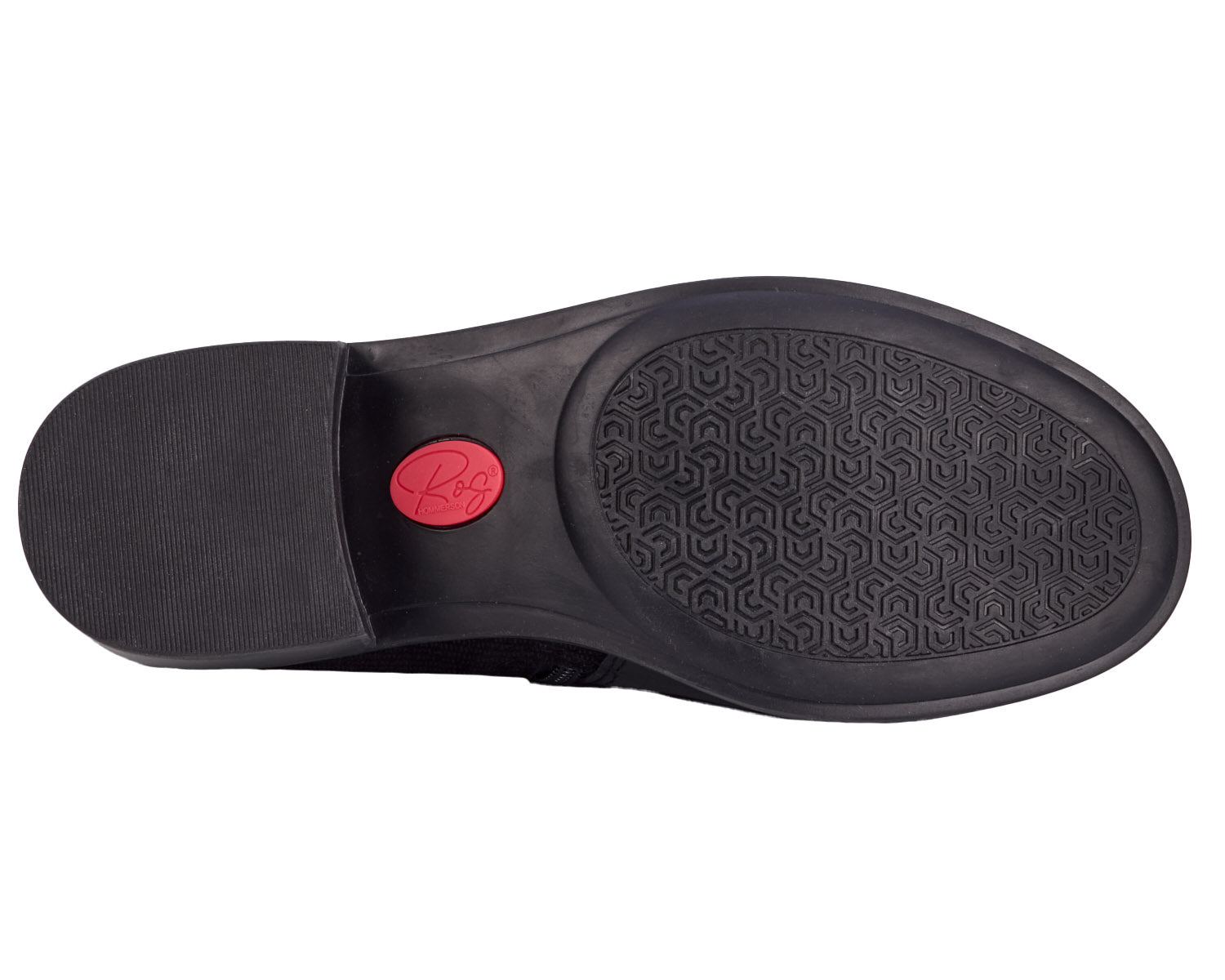 Ros Hommerson Delia Women's Leather Bootie - Black Napa Leather - Top View