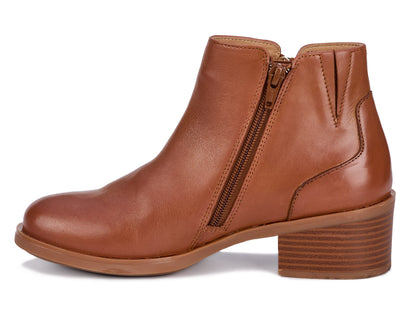 Ros Hommerson Dixon Women's Bootie - Luggage Napa Leather - Inside View