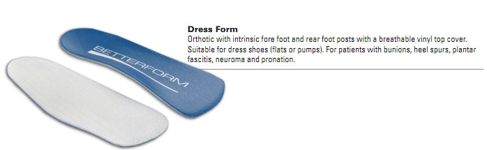 Dress Shoe orthotics - low profile orthotics - Dress Shoe Orthotics