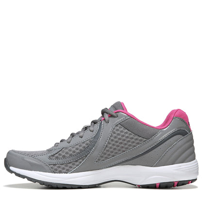Ryka Dash 3 Women's Athletic Walking Sneaker - Frost Grey / Steel Grey - Left Side