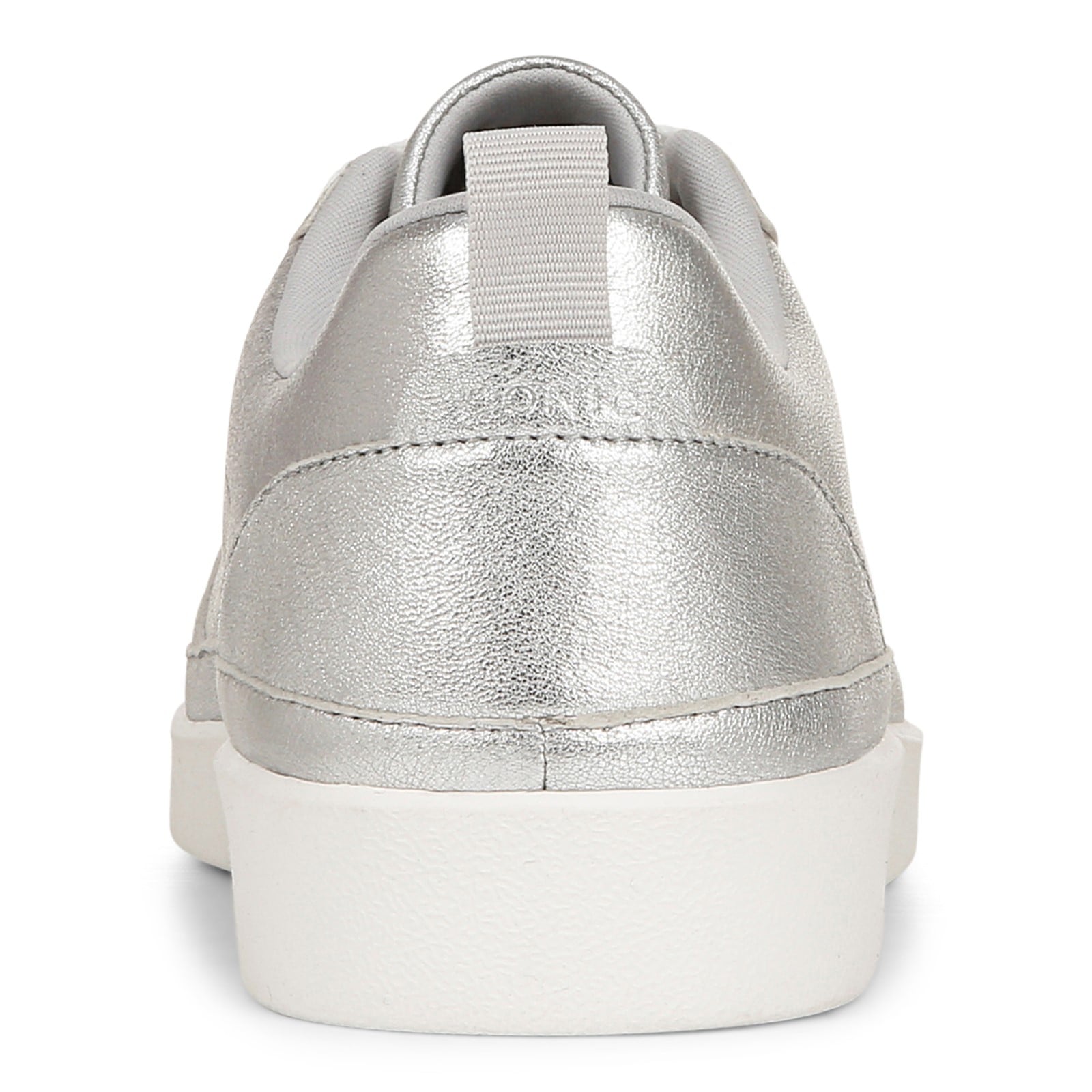 Vionic Elise Women's Leather Casual Comfort Sneakers - Silver - Back