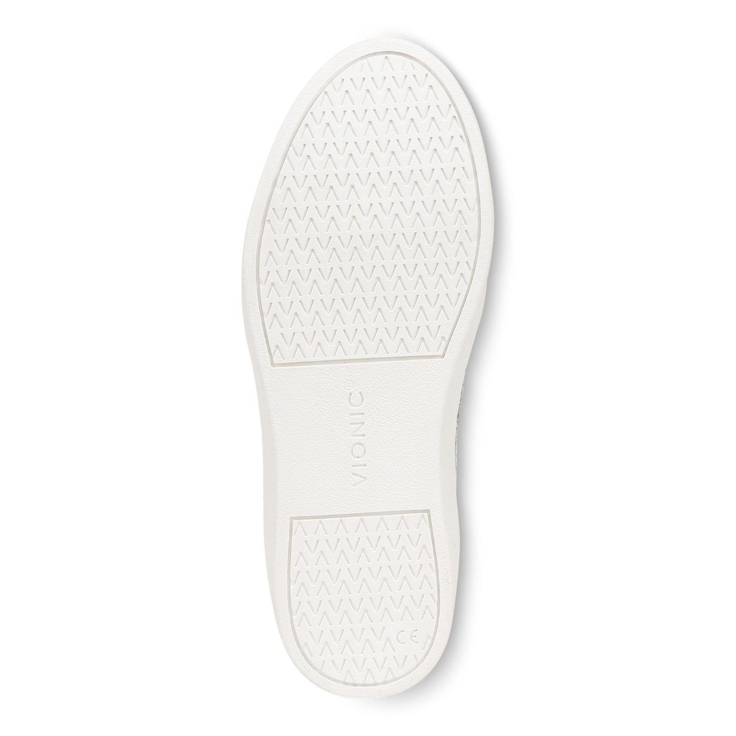 Vionic Elise Women's Leather Casual Comfort Sneakers - Silver - Bottom