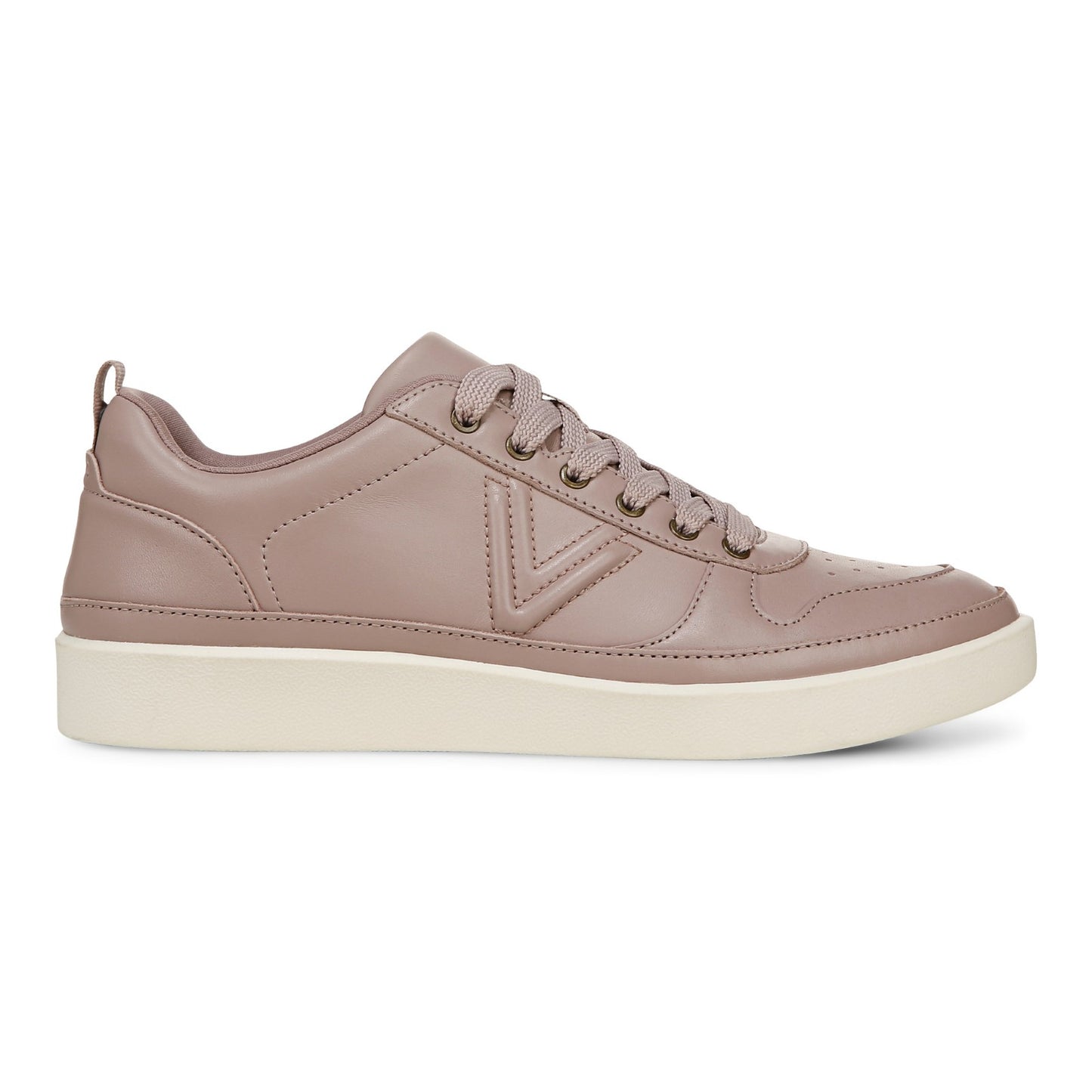 Vionic Elise Women's Leather Casual Comfort Sneakers - Magnolia Dusk - Right side