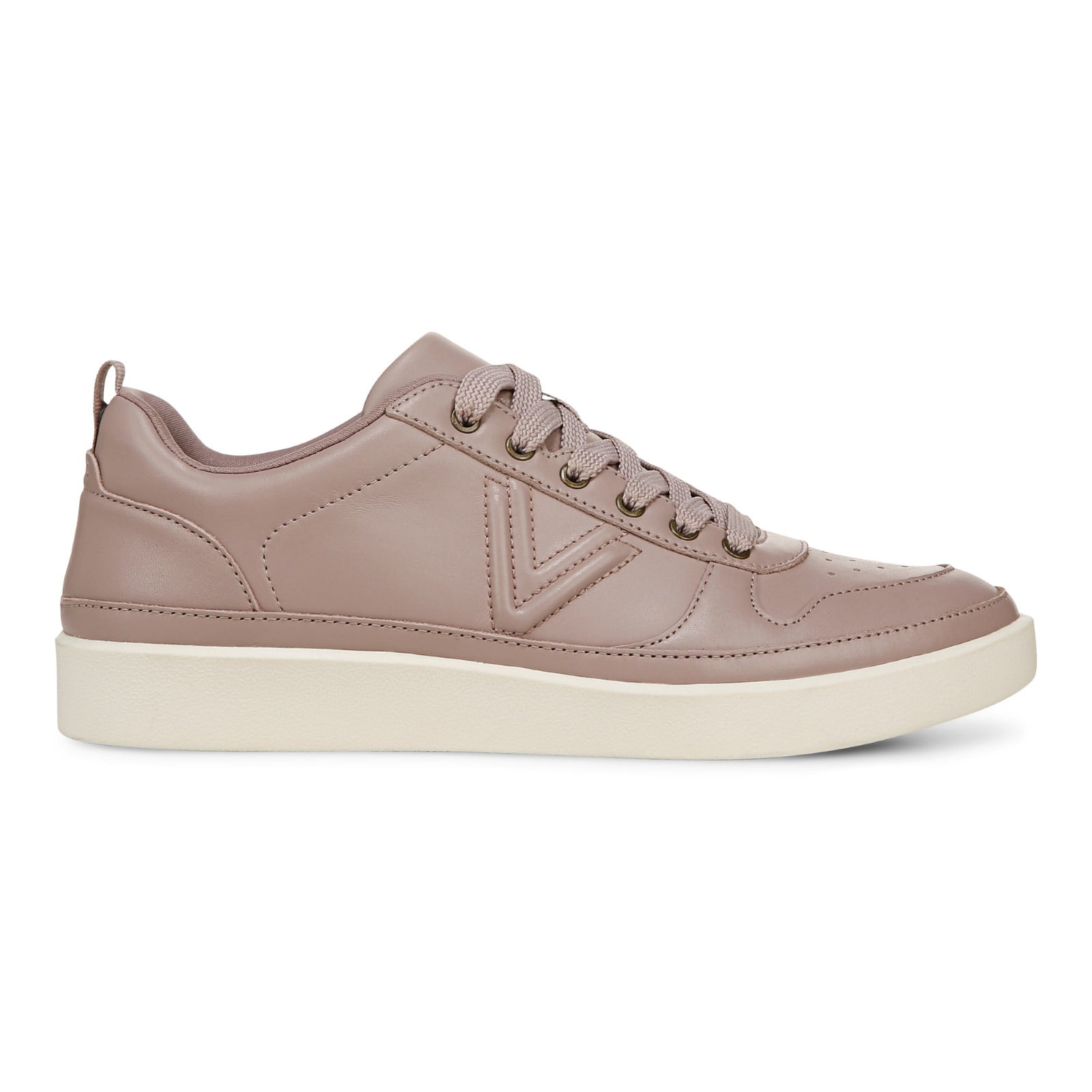 Vionic Elise Women's Leather Casual Comfort Sneakers - Magnolia Dusk - Right side