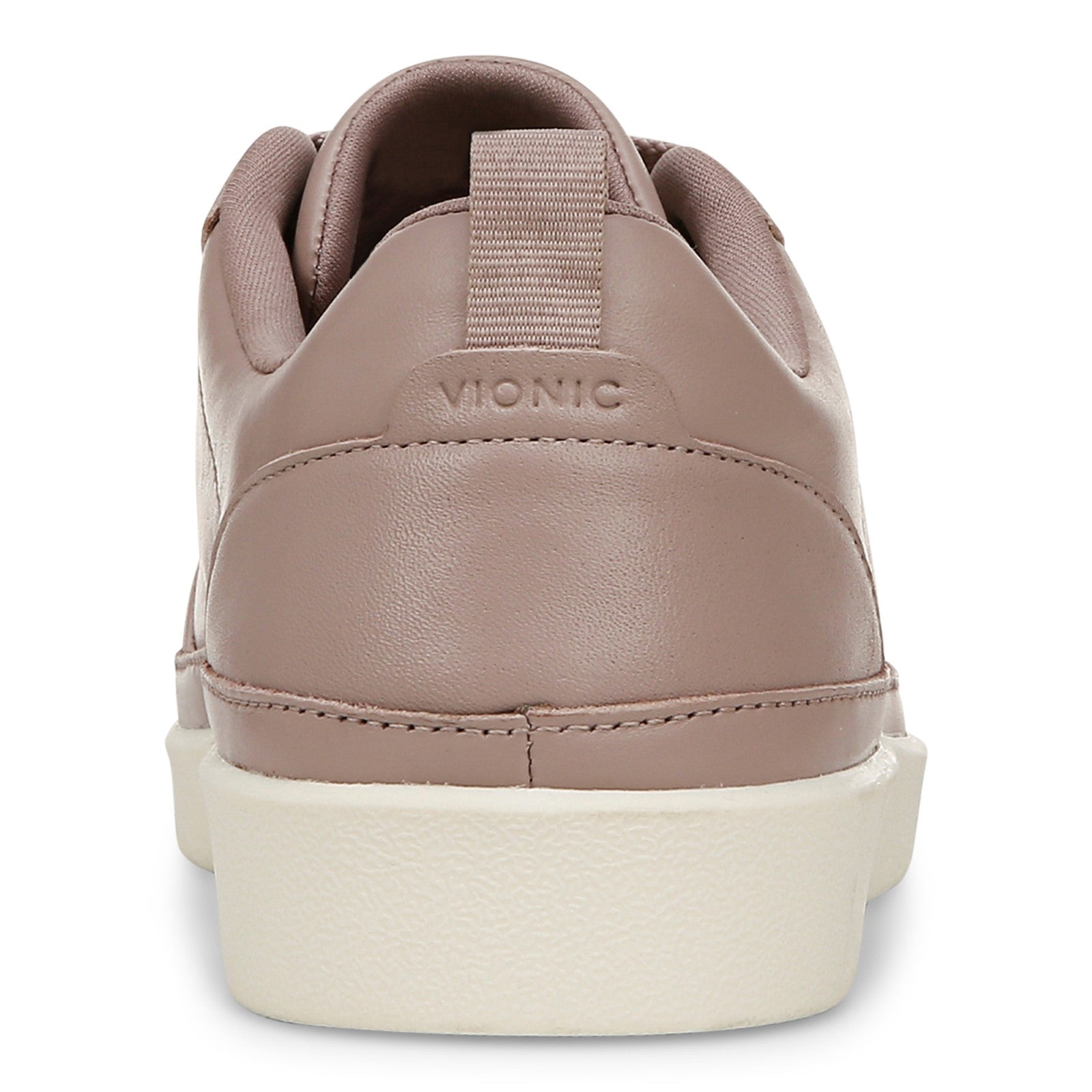 Vionic Elise Women's Leather Casual Comfort Sneakers - Magnolia Dusk - Back