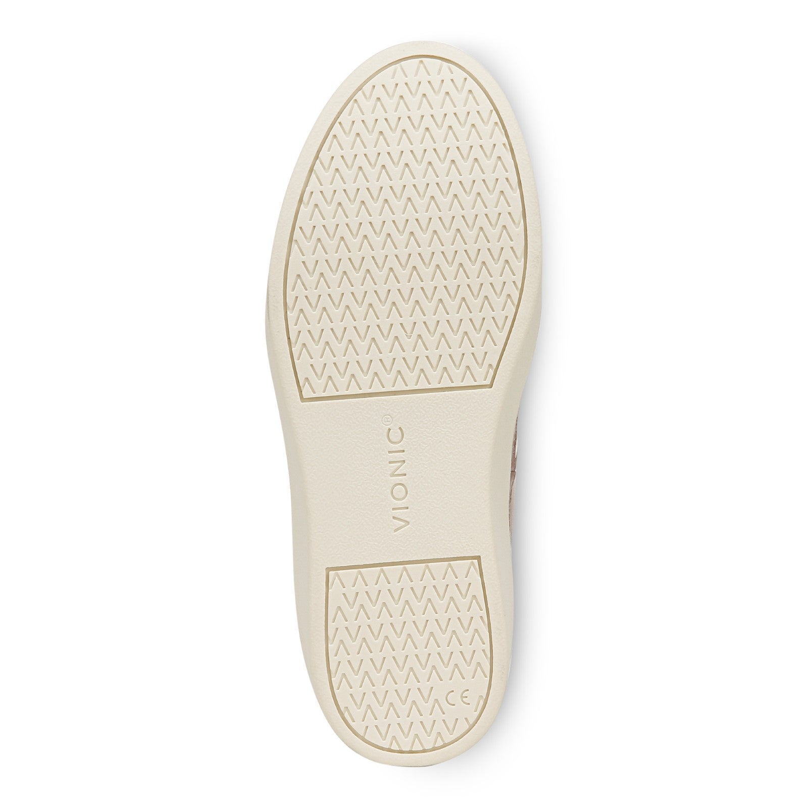 Vionic Elise Women's Leather Casual Comfort Sneakers - Magnolia Dusk - Bottom