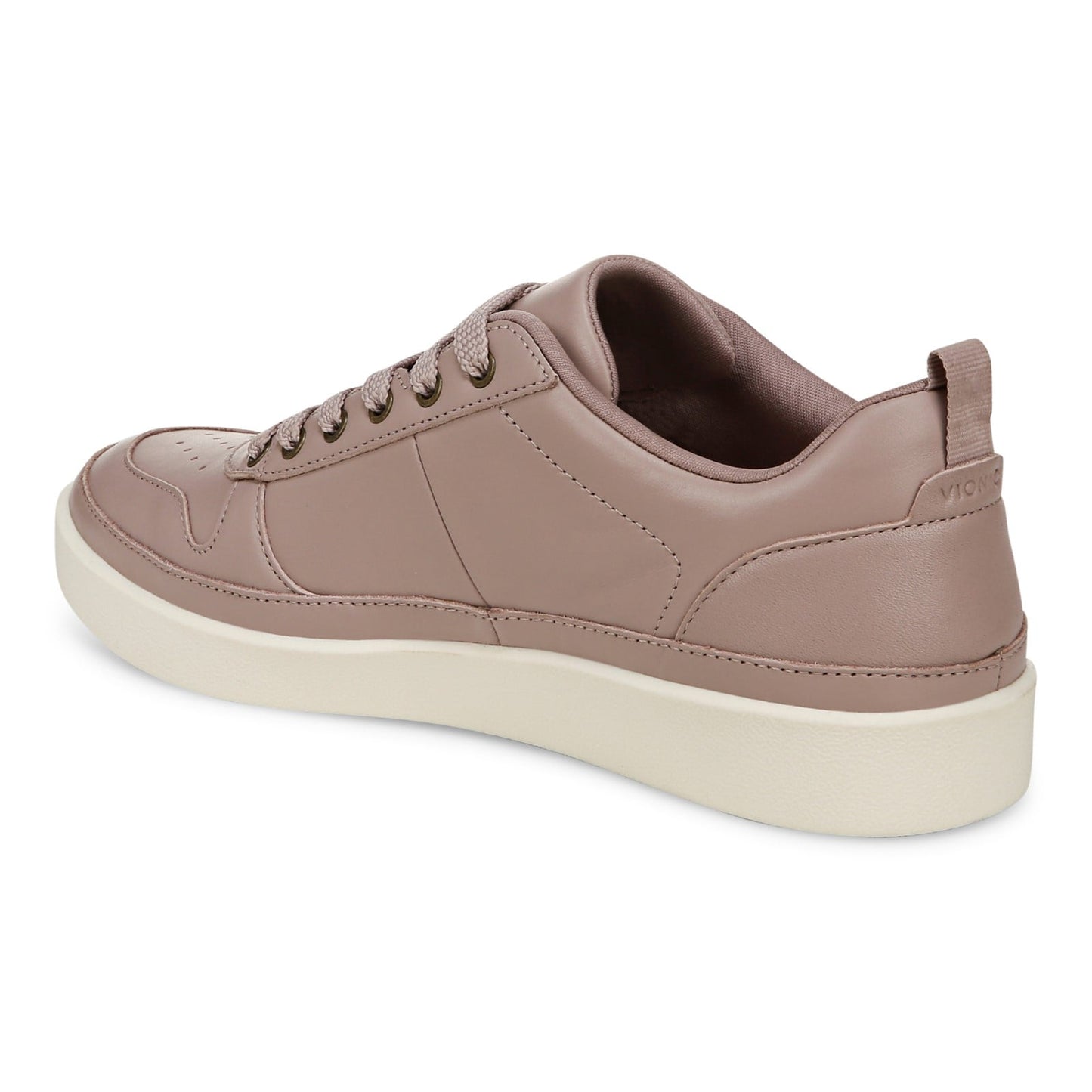 Vionic Elise Women's Leather Casual Comfort Sneakers - Magnolia Dusk - Back angle