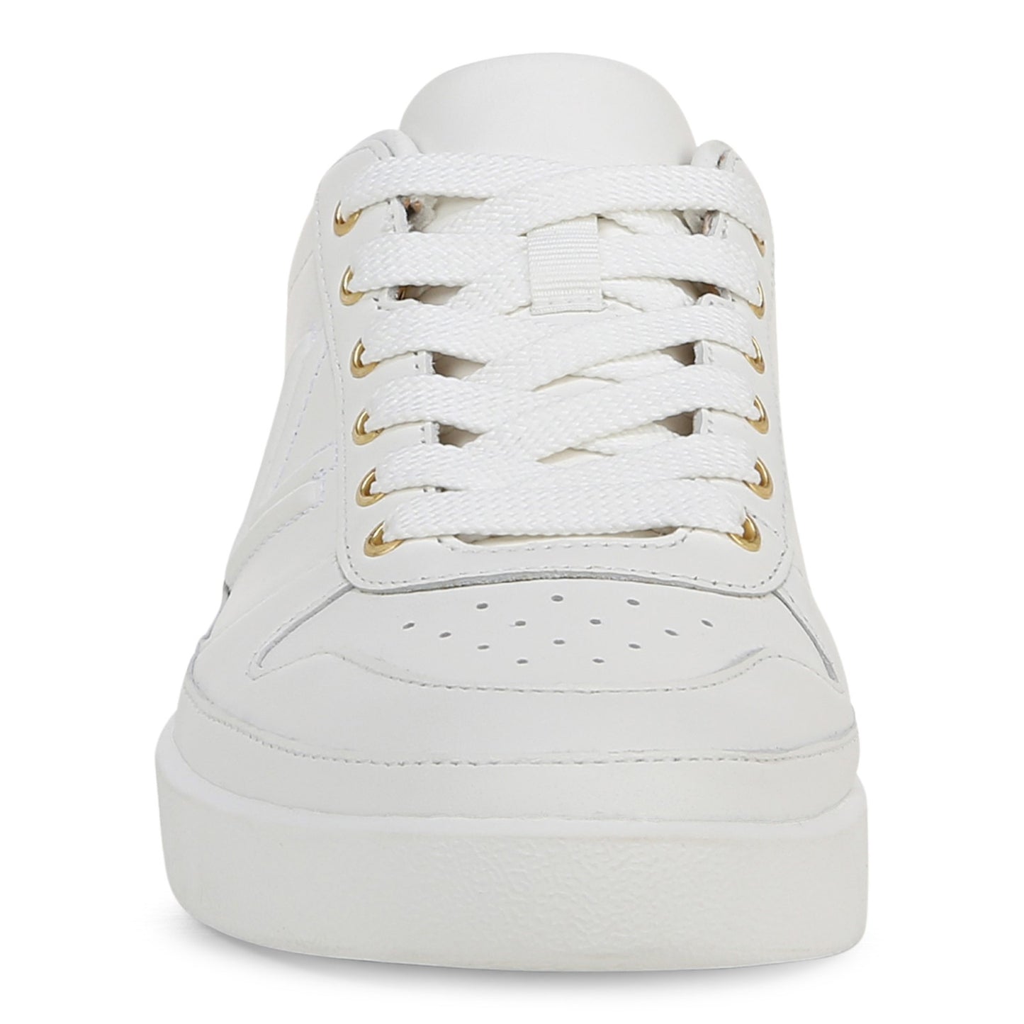 Vionic Elise Women's Leather Casual Comfort Sneakers - White - Front