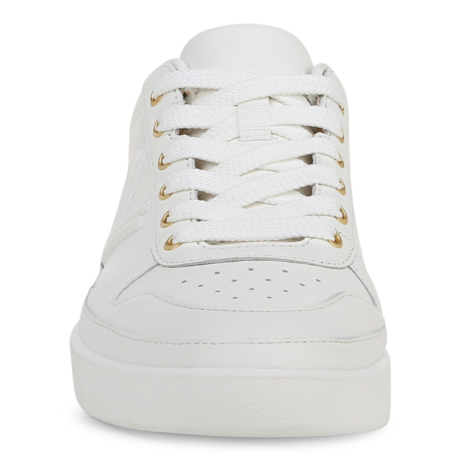 Vionic Elise Women's Leather Casual Comfort Sneakers - White - Front