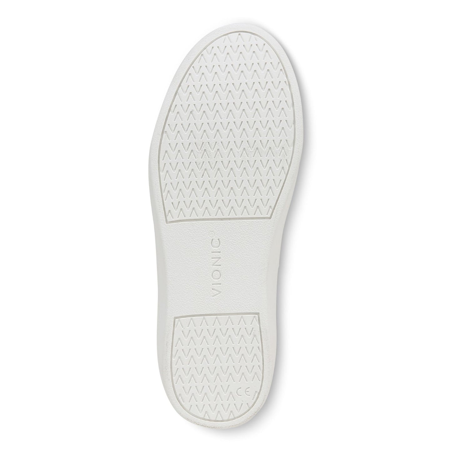 Vionic Elise Women's Leather Casual Comfort Sneakers - White - Bottom