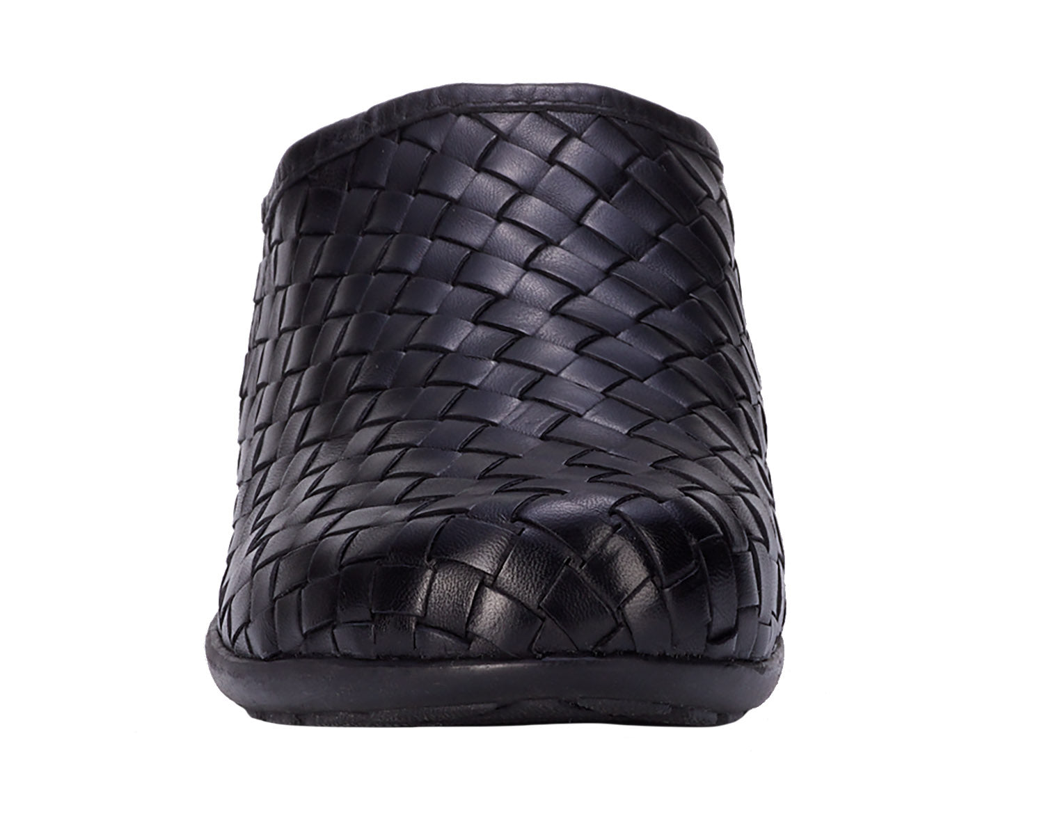 Ros Hommerson Emerson Women's Clog - Black Napa Leather - Front View