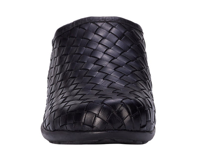 Ros Hommerson Emerson Women's Clog - Black Napa Leather - Front View