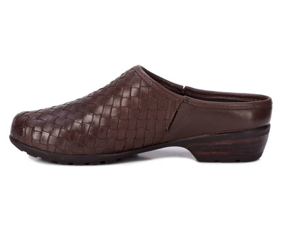 Ros Hommerson Emerson Women's Clog - Brown Napa Leather - Inside View
